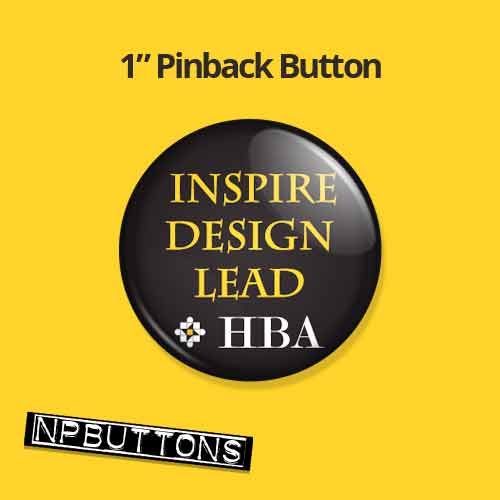 HBA Design Buttons Pinback