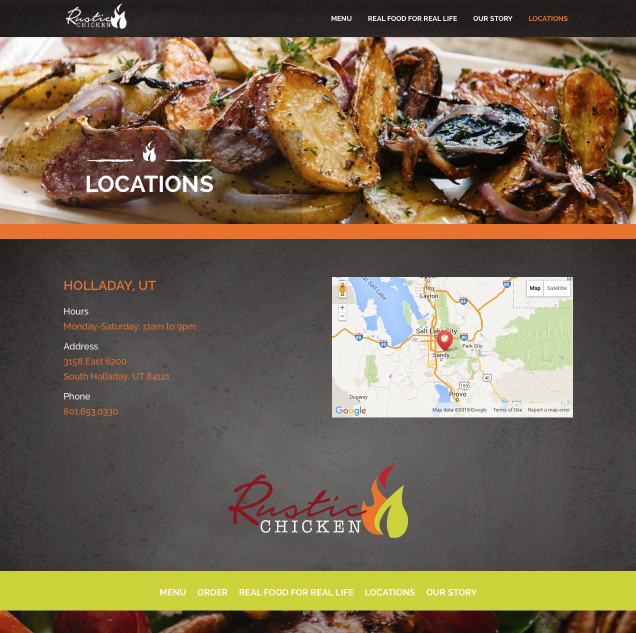 Rustic Chicken Locations Page