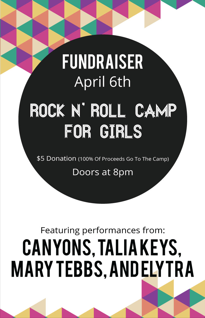 Rock n' Roll Camp for girls Poster