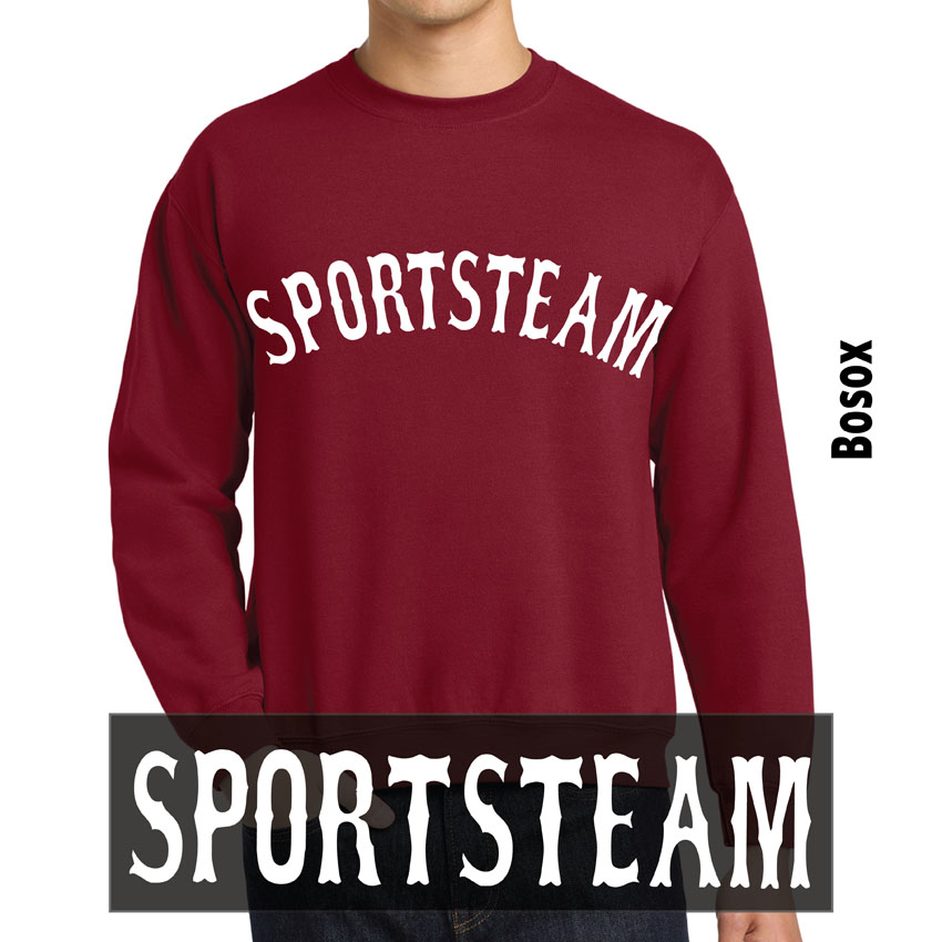 Custom Word Pullover Crewneck - Cardinal - XL - Image 5