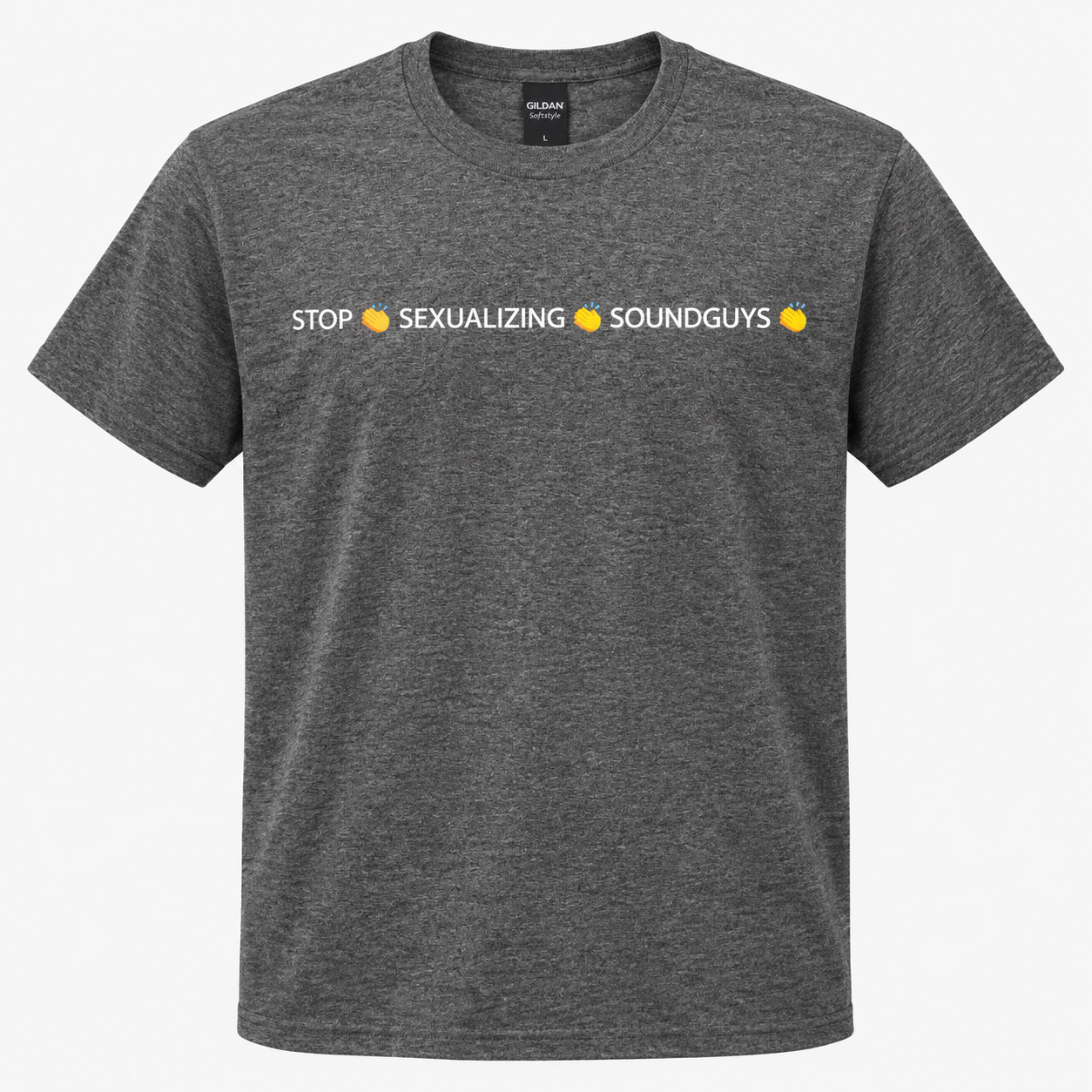 Stop Sexualizing Soundguys T-shirt color option